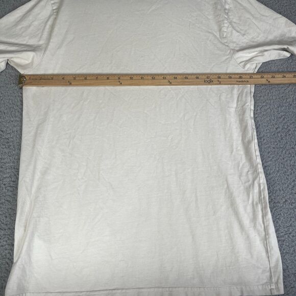 Vans Off The Wall T Shirt Mens Large Beige Modern Fit Psychedelic Graphic - Picture 7 of 8